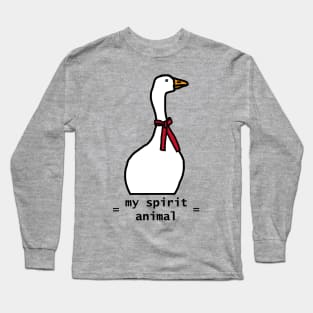 Annoying Meme Goose is my Spirit Animal Long Sleeve T-Shirt